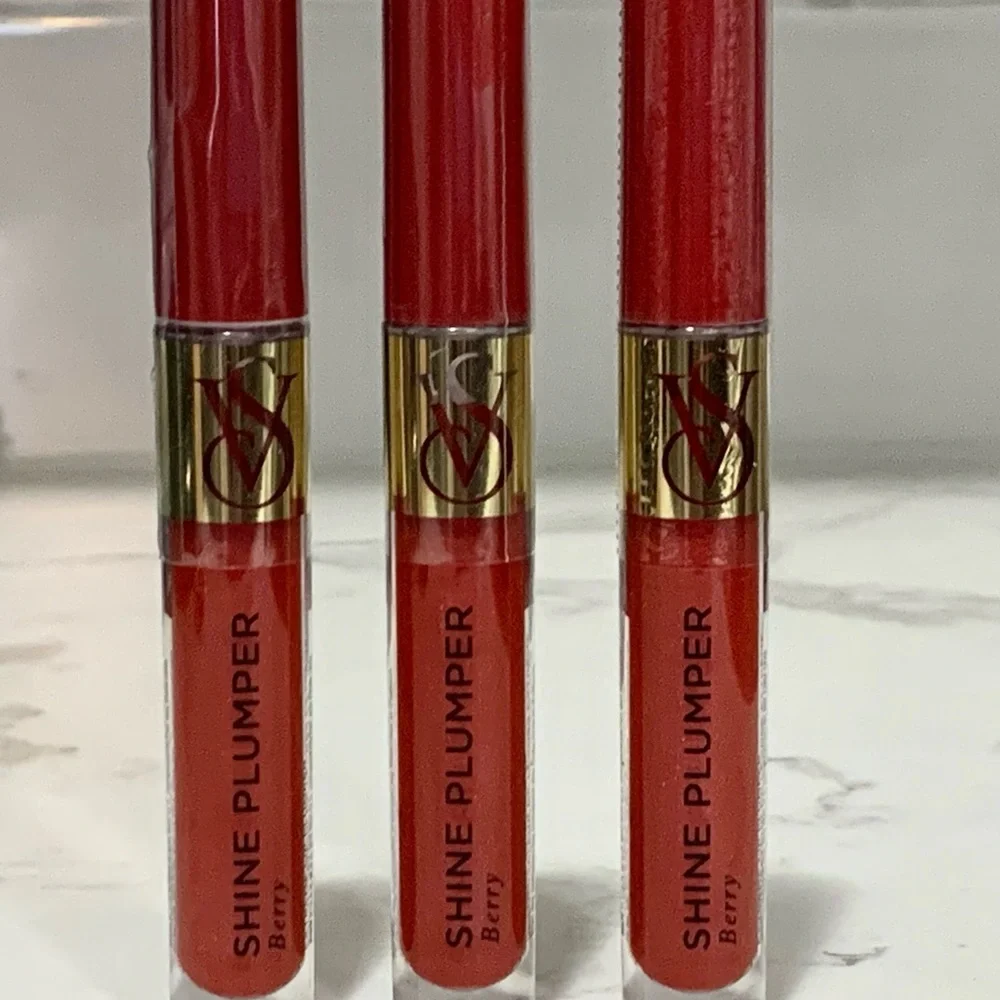 3X VICTORIA'S SECRET BERRY LIP PLUMPER EXTREME SHINE LIP GLOSS